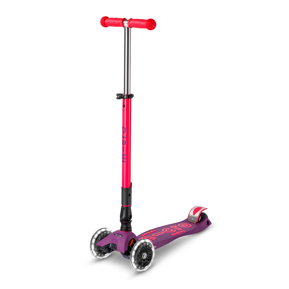 Maxi-Deluxe-Foldable-Neon-LED-Scooter-Ultra-Pink-Outdoor-26000333897815