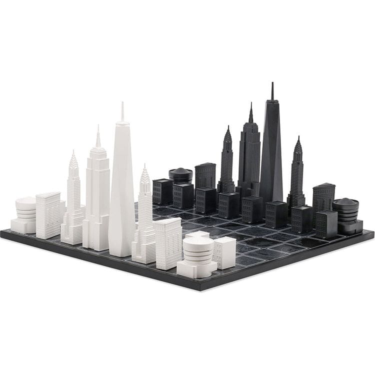 New-York-City-Edition-Acrylic-Chess-Set-with-Wood-Map-Board-Games-24298861101143