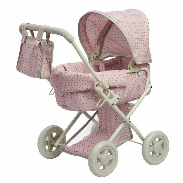Polka-Dots-Princess-Deluxe-Baby-Doll-Stroller-Pink-Dolls-21385707520087